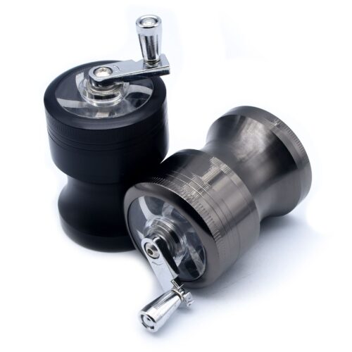 Custom Hand Cranked Metal Grinder dry herb grinders