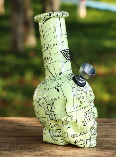 Ghost Head Glass Bong skull water bong 