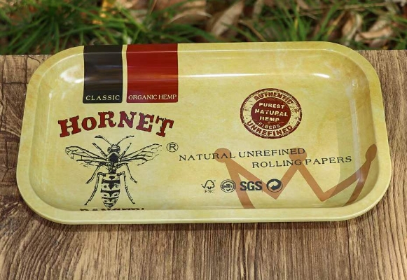 Large tin cigarette tray rolling trays for weed