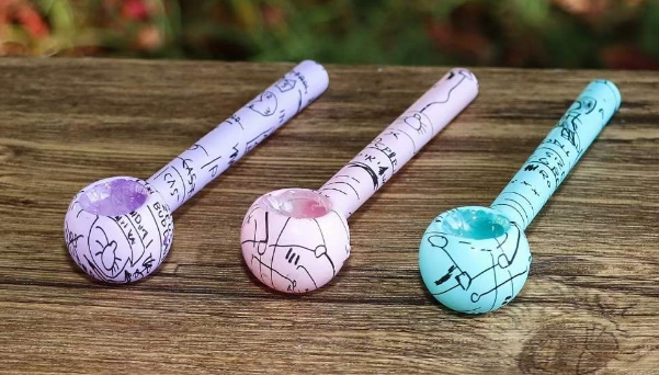 Macaron colored glass pipe water pipe 