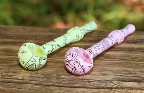 Macaron colored glass pipe water pipe