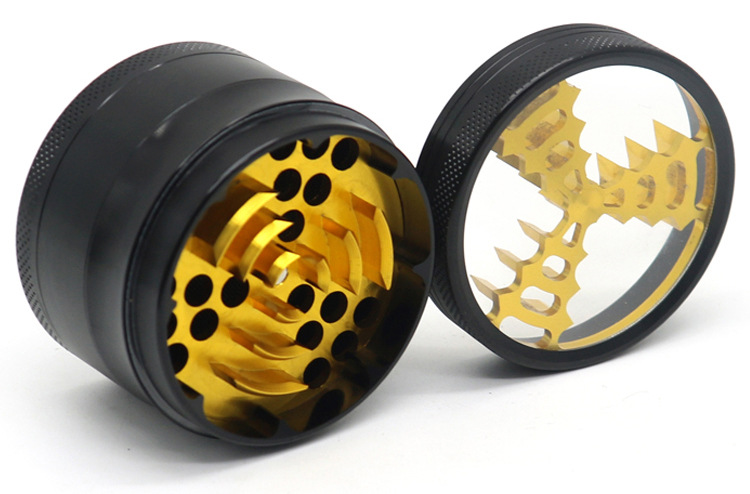 Personnalisé 4 couches vanille tabac épices mauvaises herbes aluminium Haze Crusher 