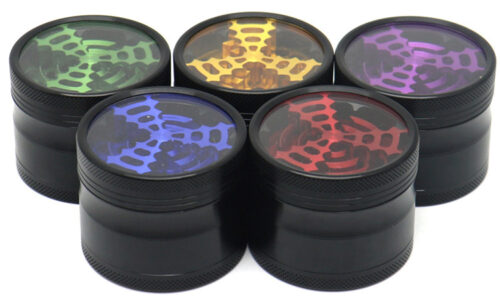 Personnalisé 4 couches vanille tabac épices mauvaises herbes aluminium Haze Crusher