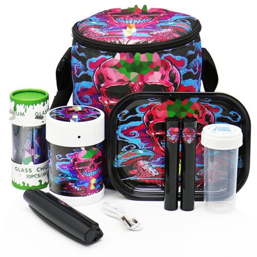 Portable bucket pack cigarette set electric cigarette grinder iron tray OG tube storage tank 8pcs set