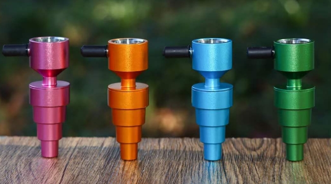 dab tools bamboo metal pipe for hookah