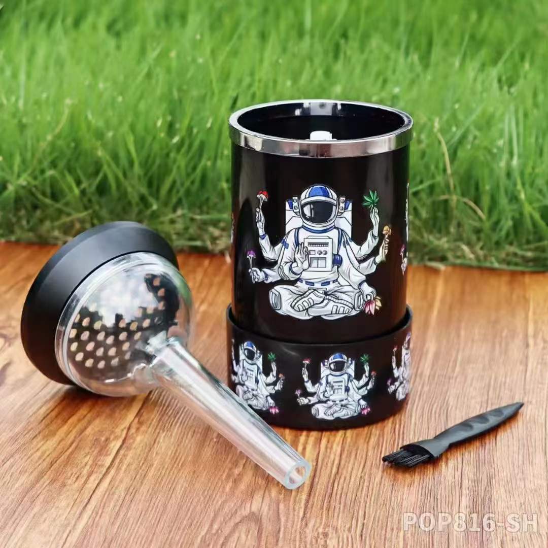 New push-type electric cigarette grinder weed crusher