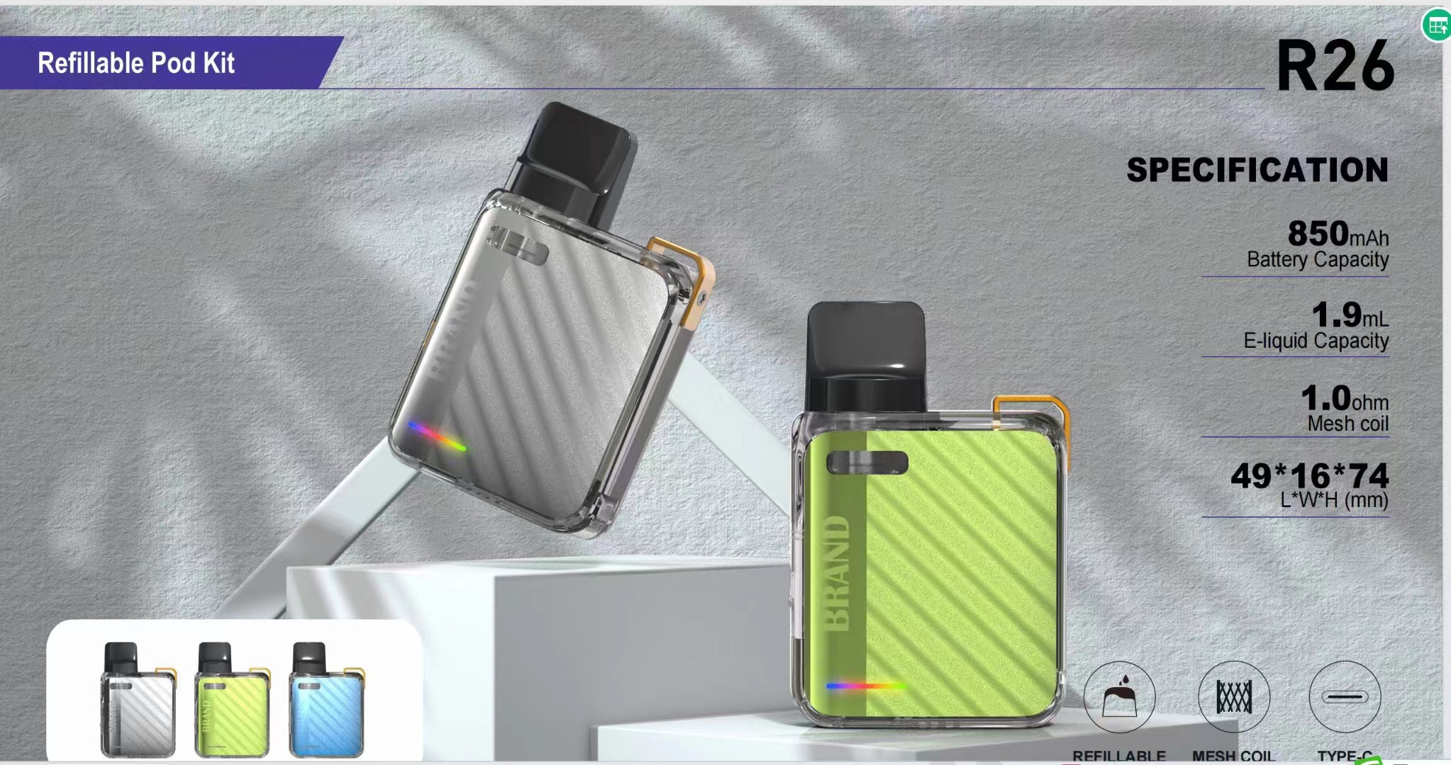 Custom vape device and supply existing vape brand 