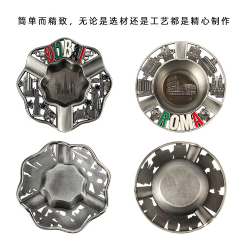 Customized metal cigar ashtrays tobacco ashtrays