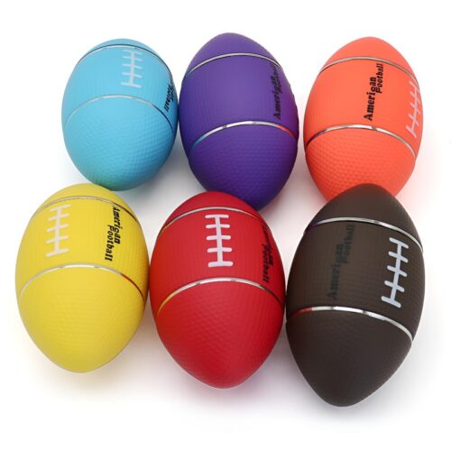 Custom Four-layer metal creative football shape zinc alloy herb grinder for sale
