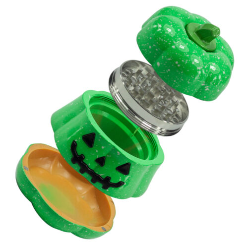 New Halloween pumpkin shaped tobacco grinders zinc alloy cigarette grinder