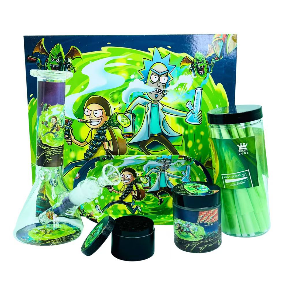 Smoking kit smoking set smoking accessories pipe glass bong rolling tray set