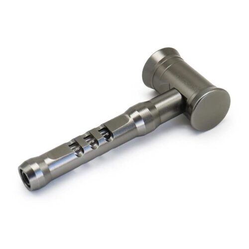 new hammer shaped detachable aluminum alloy pipe portable metal mouthpiece