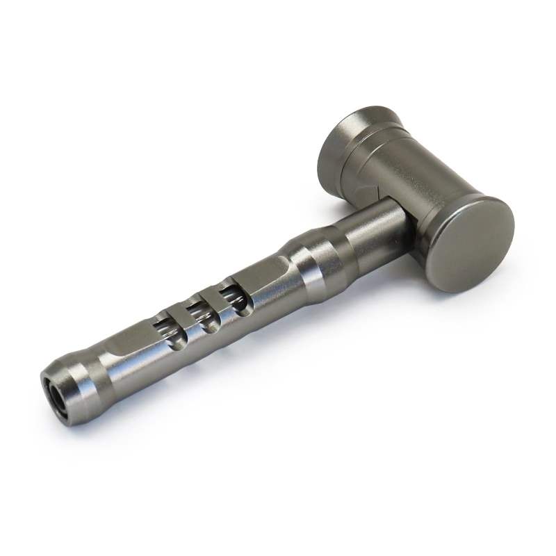 new hammer shaped detachable aluminum alloy pipe portable metal mouthpiece