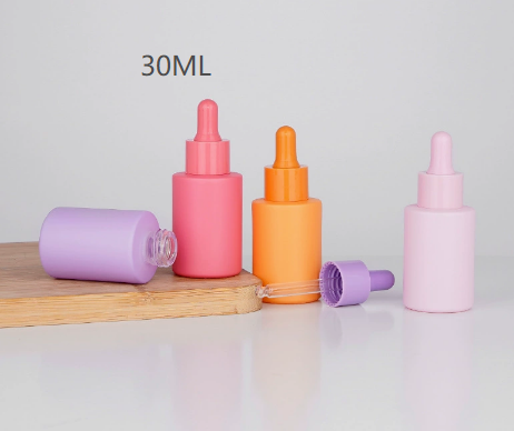 Custom 30ml Macaron-Side Flat Shoulder Essential Oil Bottle refill bottles