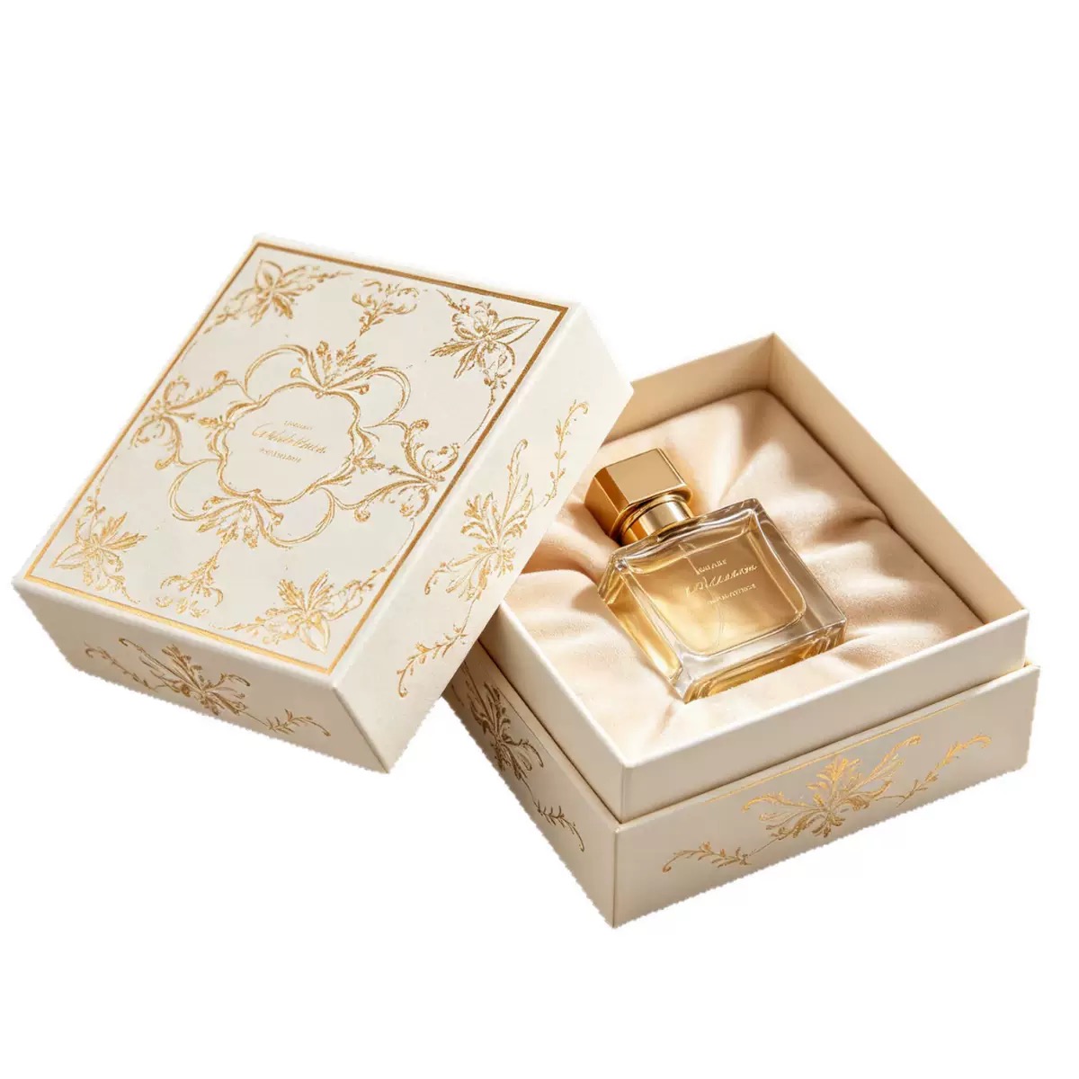 What is the typical size of the outer packaging box for a perfume bottle