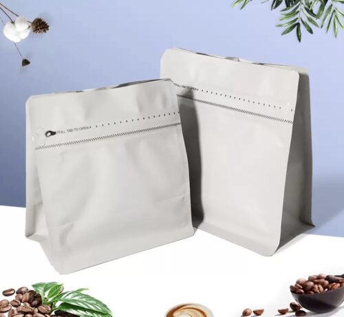 Moisture proof snack stand-up sealing bags food packaging bags tea self sealing aluminum foil pouch